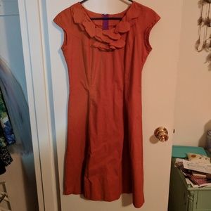 Shabby Apple Cecily Dress in Burnt Orange